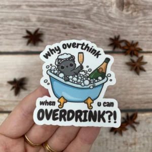 Overthinking Bubu Sticker