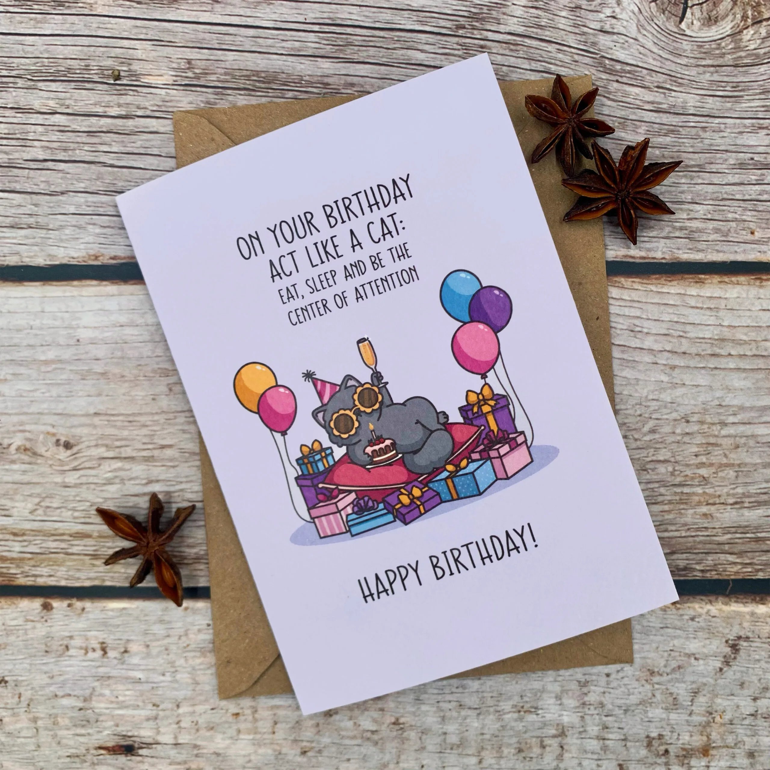 Feline Fabulous Birthday Card