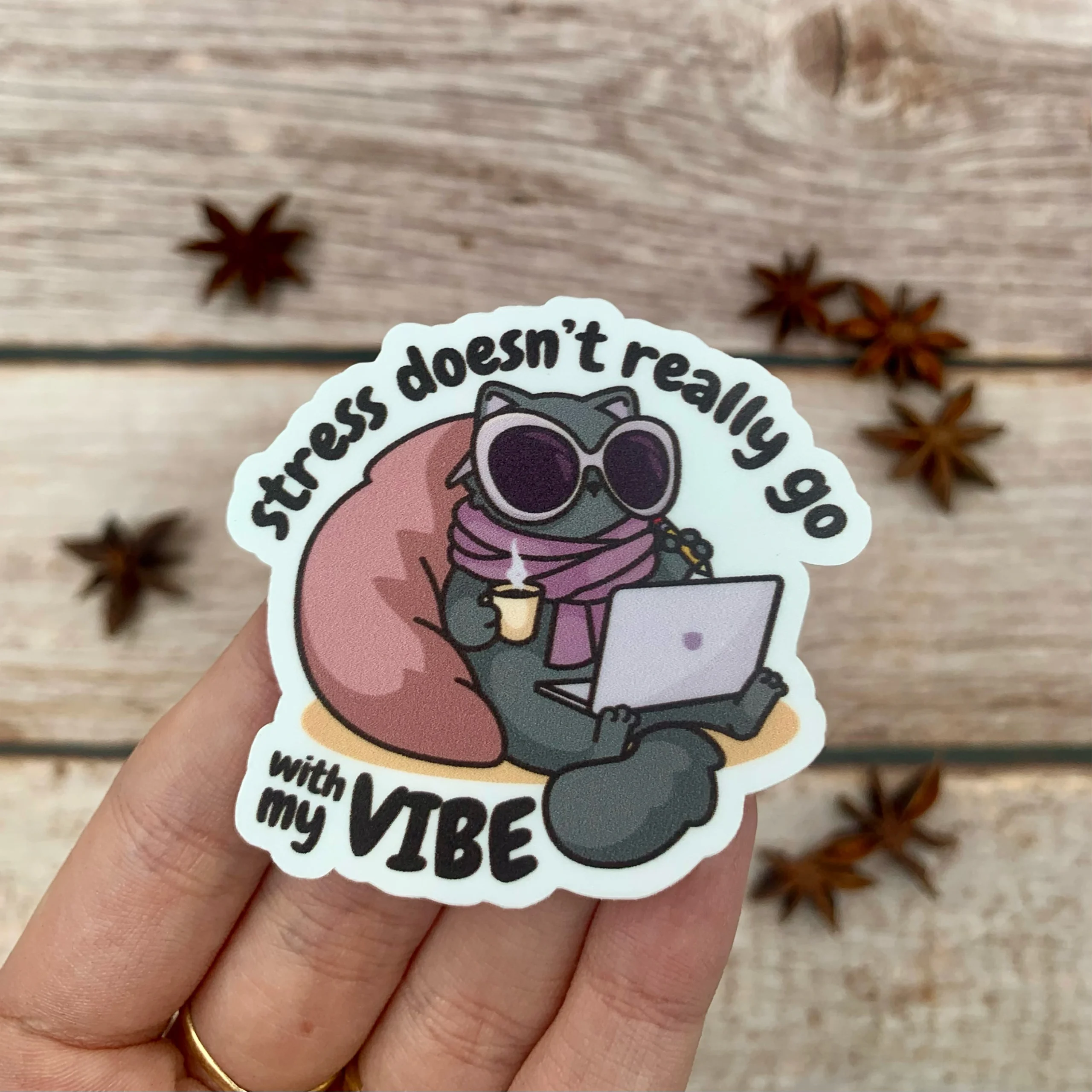 Vibing Bubu Sticker