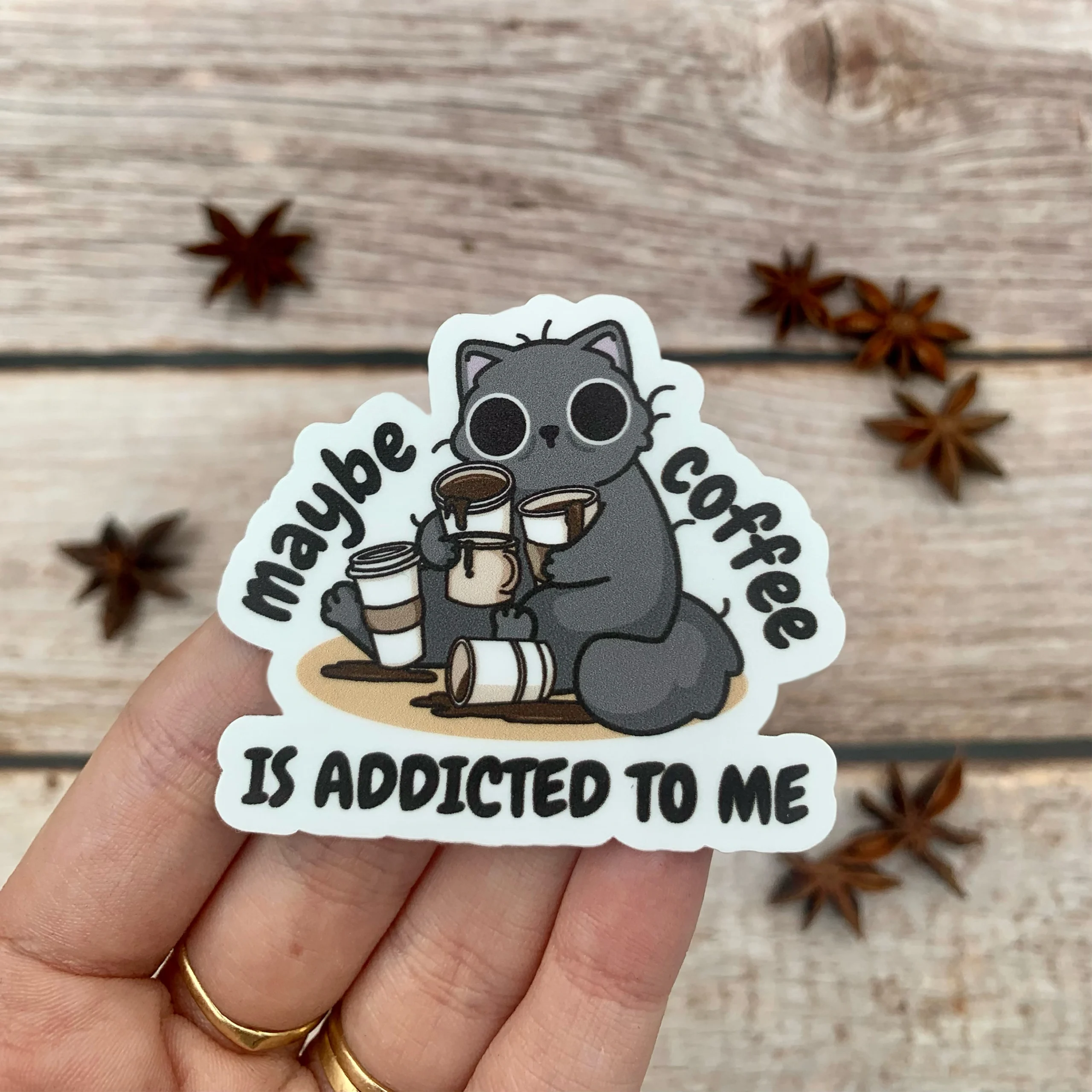 Coffee Addicted Bubu Sticker