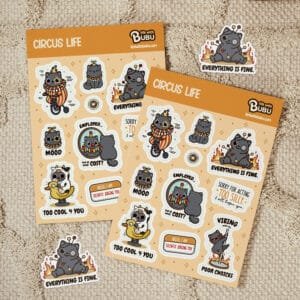 Sticker Sheet - Circus Life