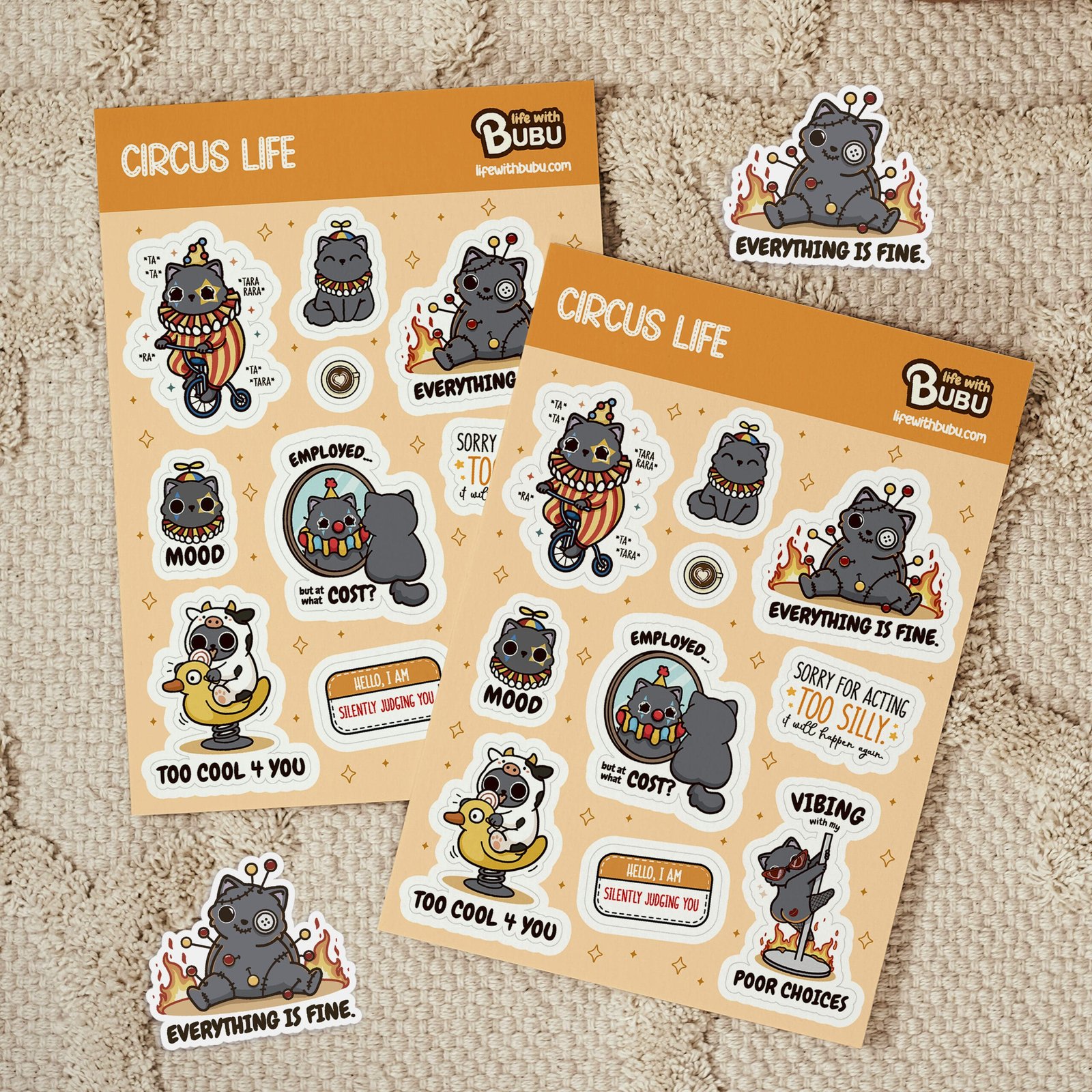 Sticker Sheet - Circus Life