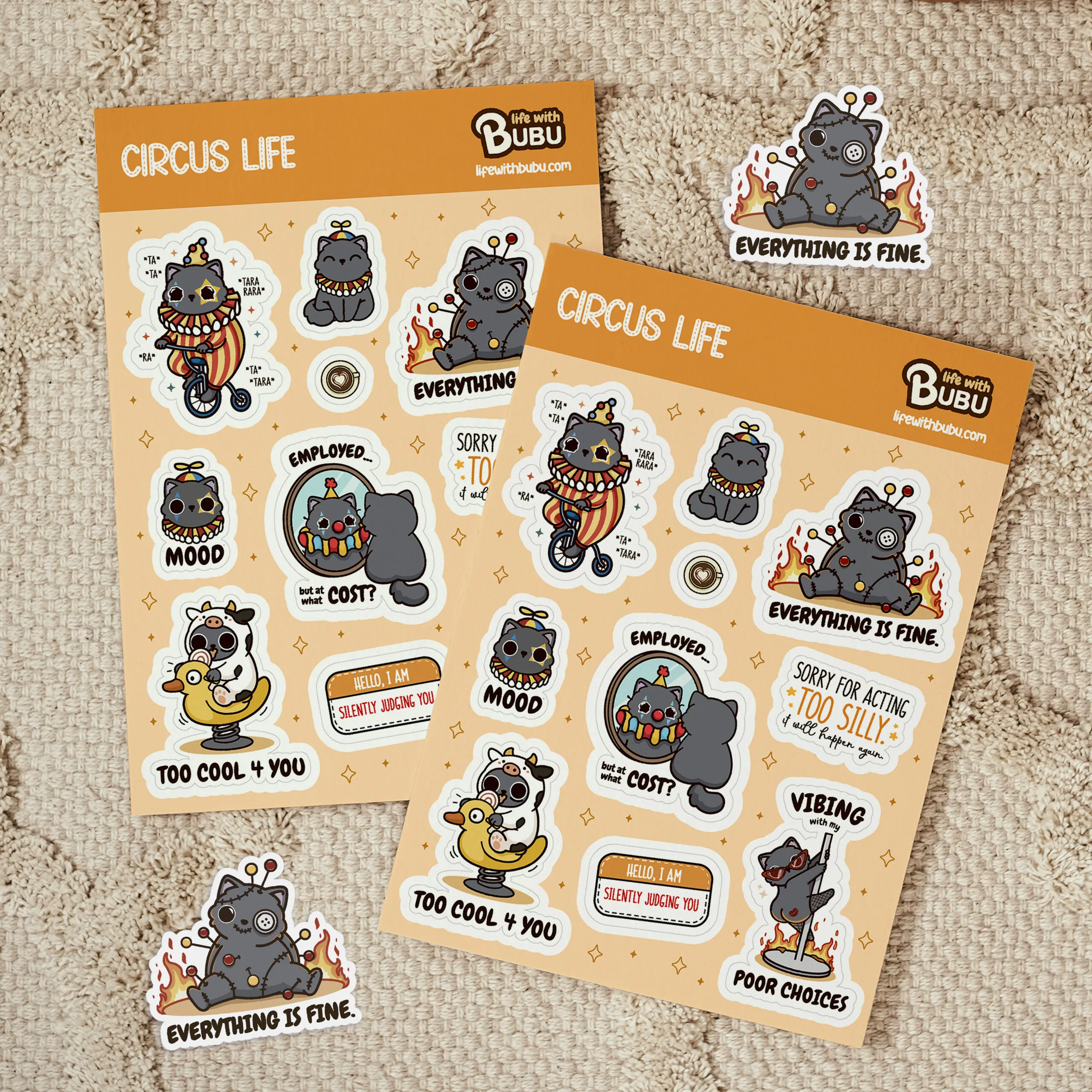 Sticker Sheet - Circus Life