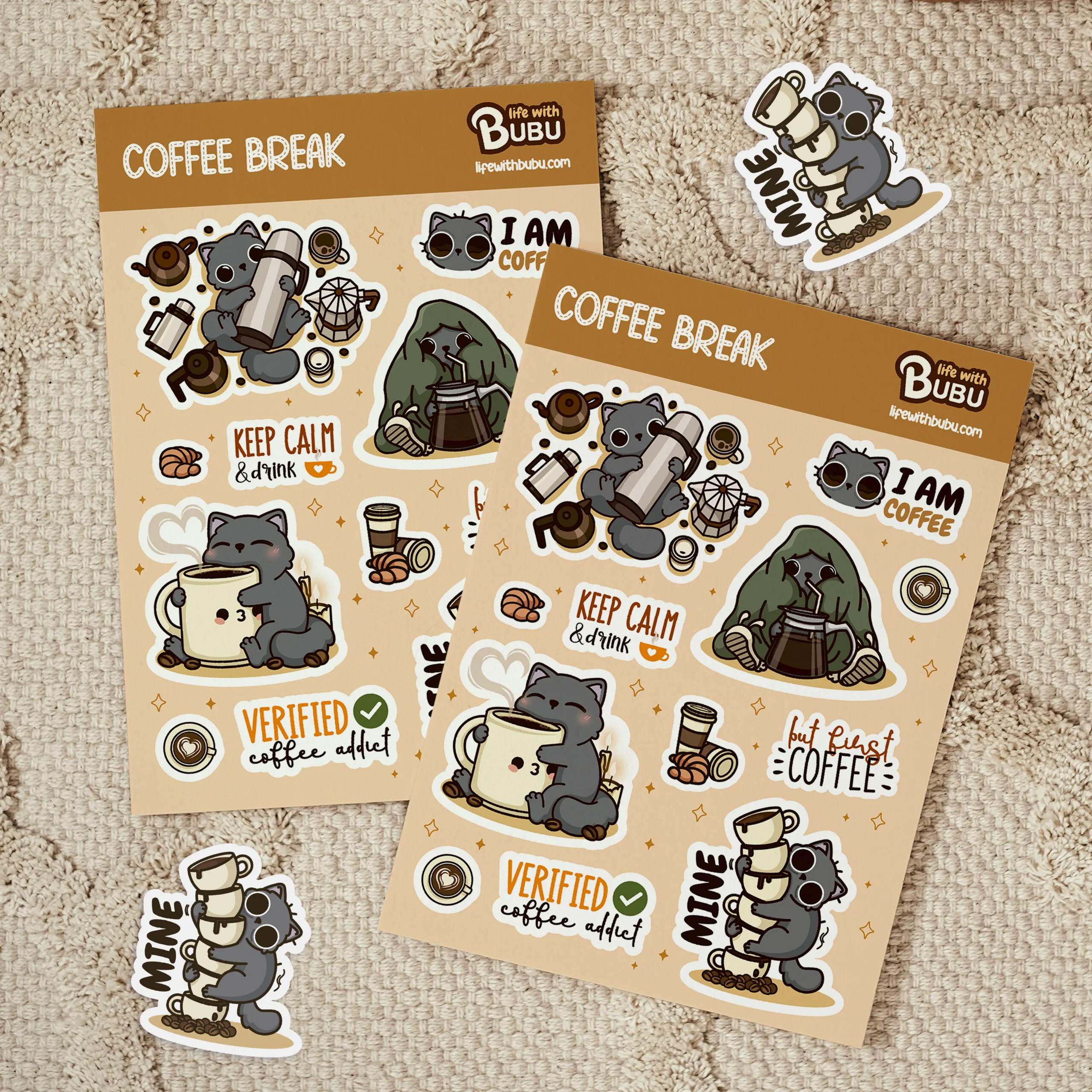 Sticker Sheet - Coffee Break