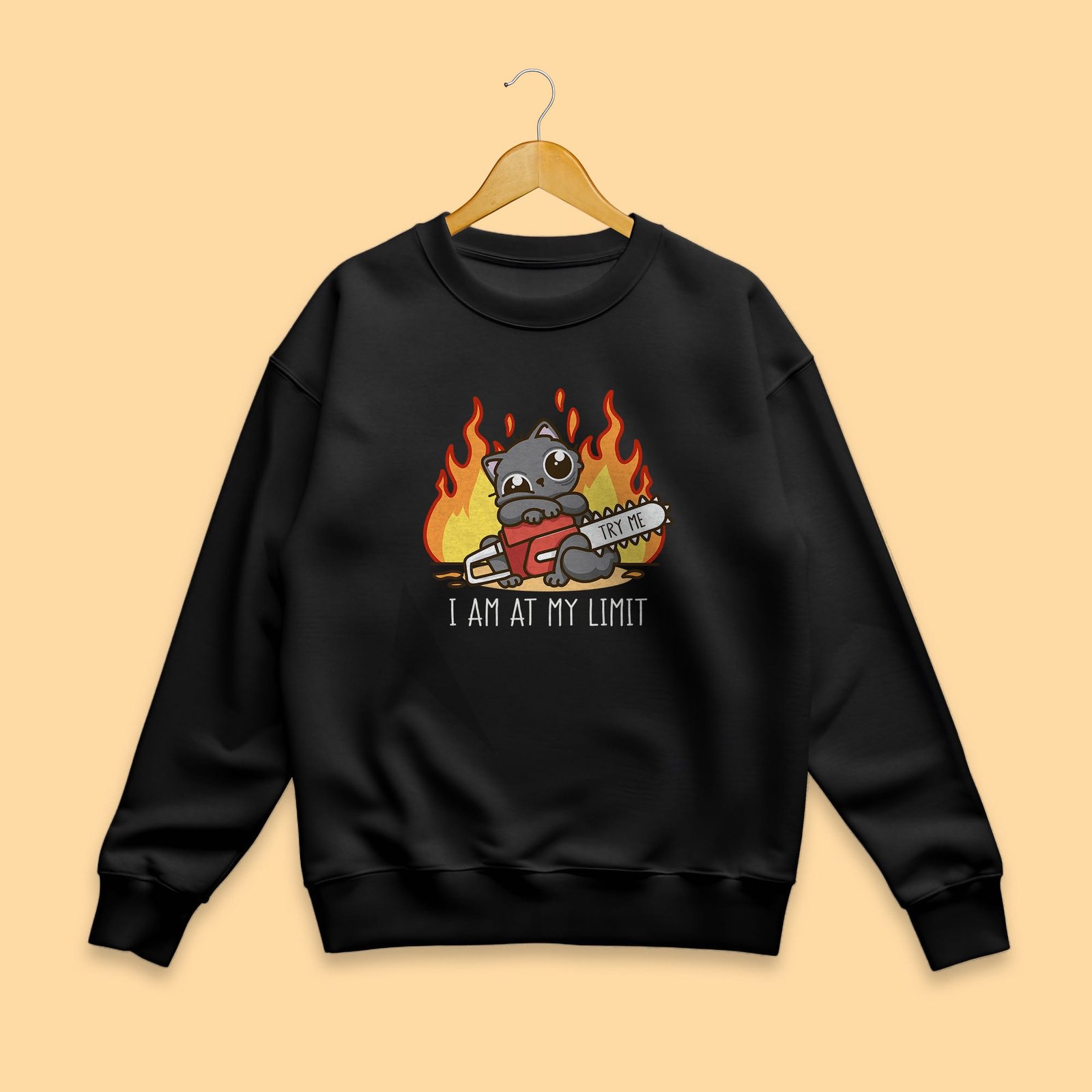 Sweatshirt – Try me - Image 2