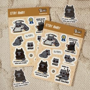 Sticker Sheet - Stay Away