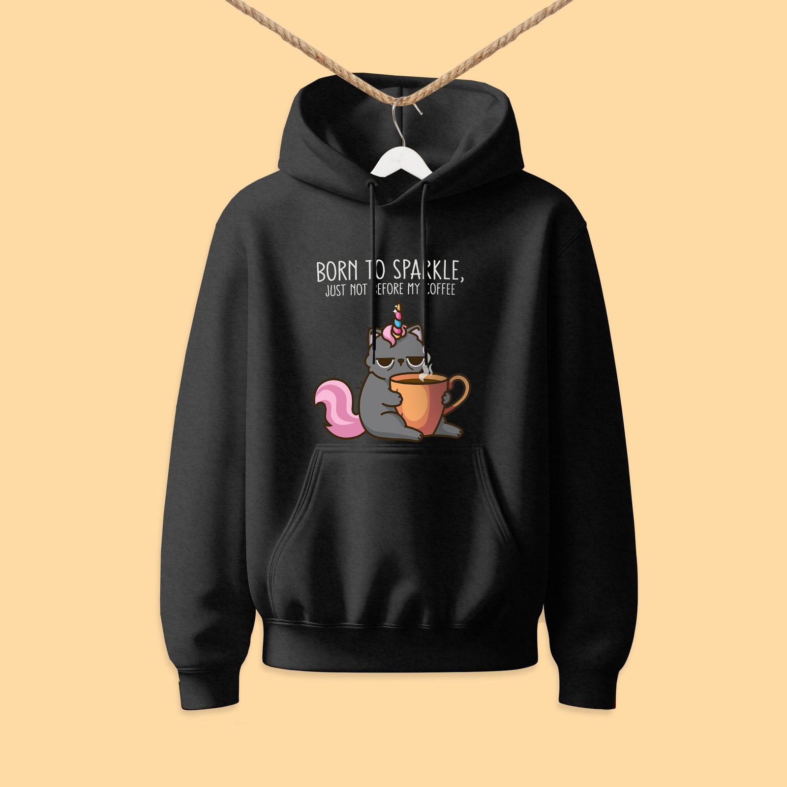 Hoodie – Born to sparkle - Image 2
