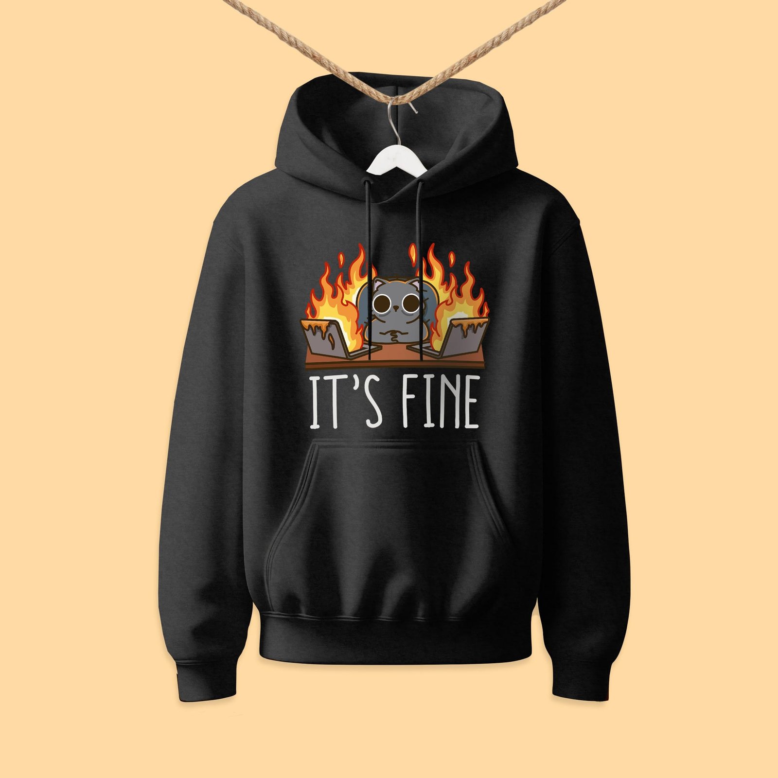 Hoodie – It's fine - Image 2