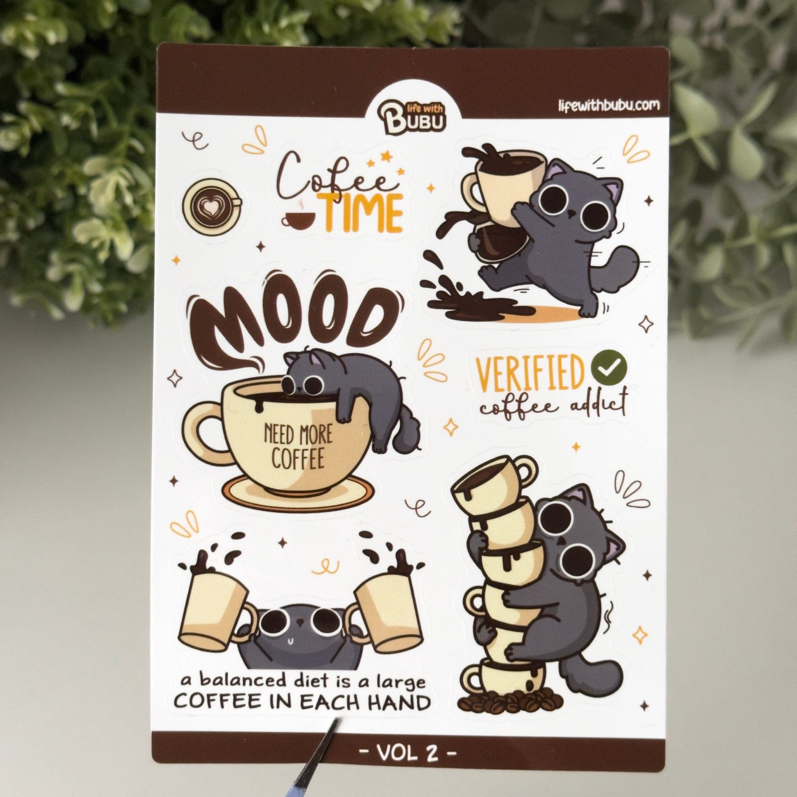 Sticker Sheet - Coffee Mood (A6)